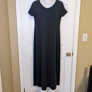 American Eagle Outfitters Gray Wool Short Sleeve Long Sweater Dress - S